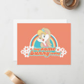 Lola Bunny umarmen heute etwas Bunny Mitteilungskarte (Vorderseite/Rückseite Beispiel)