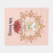Lola Bunny Yoga Lotus Pose Fleecedecke (Vorderseite (Horizontal))
