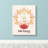 Lola Bunny Yoga Lotus Pose Leinwanddruck (Insitu (Holzboden))