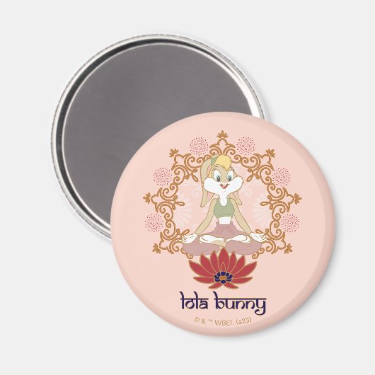 Lola Bunny Yoga Lotus Pose Magnet (Vorderseite/Rückseite)