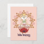 Lola Bunny Yoga Lotus Pose Mitteilungskarte (Vorne/Hinten)