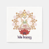 Lola Bunny Yoga Lotus Pose Serviette (Vorderseite)