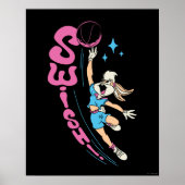 Lola Buny "SWISH!" Basketball Dunk Poster (Vorne)