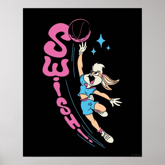 Lola Buny "SWISH!" Basketball Dunk Poster (Vorne)