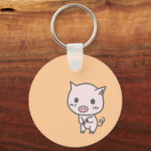 Lola der Schweinefleisch-Schlüsselanhänger Schlüsselanhänger (Vorderseite)