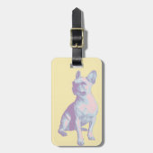 Lola die französische Bulldogge Gepäckanhänger (Vorderseite vertikal)