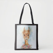 Lola die Llama Tote Tasche (Vorderseite)