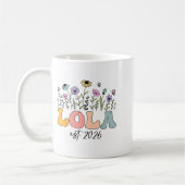 Lola Est. 2026 Wildflower Promoted To Lola  Kaffeetasse (Links)