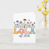 Lola Est. 2026 Wildflower Promoted To Lola Karte (Gelbe Blume)