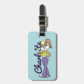 Lola Finger Heart Gepäckanhänger (Vorderseite vertikal)