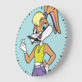 Lola Finger Heart Große Wanduhr (Winkel)