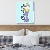 Lola Finger Heart Leinwanddruck (Insitu (Schlafzimmer))