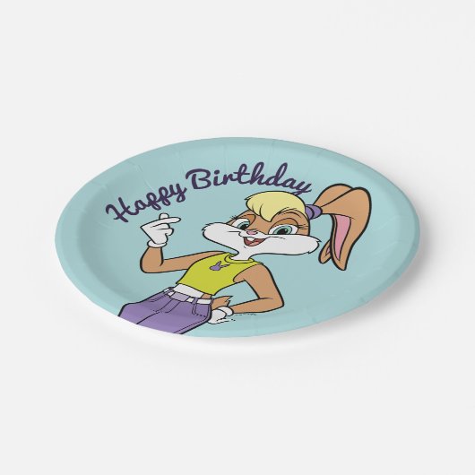 Lola Finger Heart Pappteller (Schrägansicht)