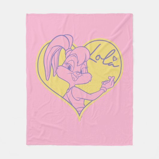 Lola Heart Signature Fleecedecke (Vorderseite)