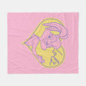 Lola Heart Signature Fleecedecke (Vorderseite (Horizontal))