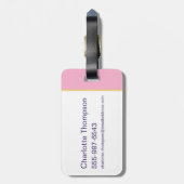 Lola Heart Signature Gepäckanhänger (Rückseite vertikal)