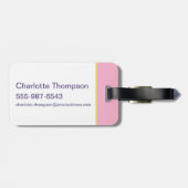 Lola Heart Signature Gepäckanhänger (Rückseite horizontal)