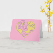 Lola Heart Signature Karte (Gelbe Blume)