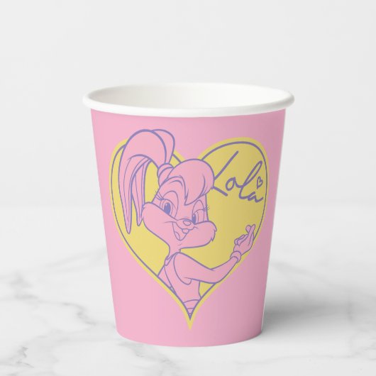 Lola Heart Signature Pappbecher (Rückseite)