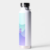 Lola Individuelle Name Lila Blue Bubble Modern Gif Trinkflasche (Links)