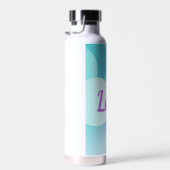 Lola Individuelle Name Lila Blue Bubble Modern Gif Trinkflasche (Rechts)
