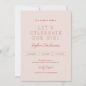 LOLA Junggeselinnen-Abschied Feiern wir unser Mädc Einladung (Vorderseite)