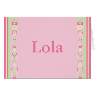 Lola Modern Circle Individuelle Name Card
