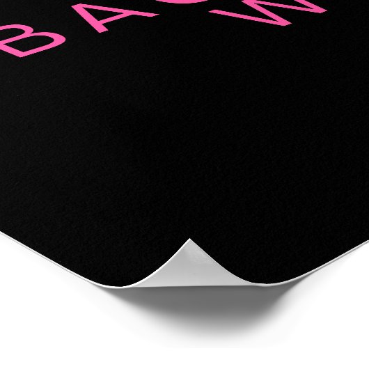 LOLA Neon Betrunken in Liebe Bachelorette Willkomm Poster (Ecke)