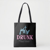 LOLA Neon Blue Pink Nur Betrunken Bachelorette