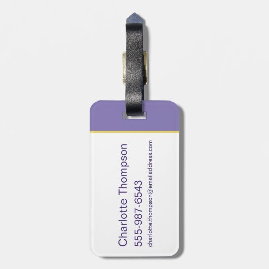 Lola Portrait Autograph Gepäckanhänger (Rückseite vertikal)