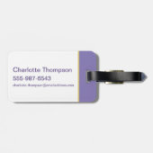 Lola Portrait Autograph Gepäckanhänger (Rückseite horizontal)