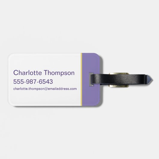 Lola Portrait Autograph Gepäckanhänger (Rückseite horizontal)