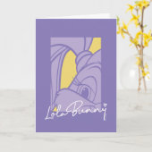 Lola Portrait Autograph Karte (Gelbe Blume)