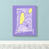 Lola Portrait Autograph Leinwanddruck (Insitu (Holzboden))