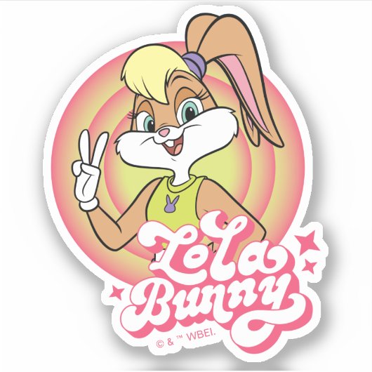 Lola Retro LOONEY TUNES™ Rings Aufkleber (Vorderseite)