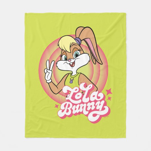 Lola Retro LOONEY TUNES™ Rings Fleecedecke (Vorderseite)