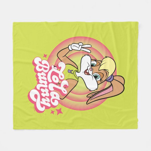 Lola Retro LOONEY TUNES™ Rings Fleecedecke (Vorderseite (Horizontal))