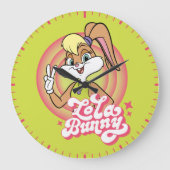 Lola Retro LOONEY TUNES™ Rings Große Wanduhr (Vorderseite)
