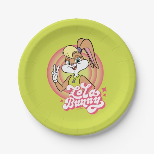 Lola Retro LOONEY TUNES™ Rings Pappteller (Vorderseite)
