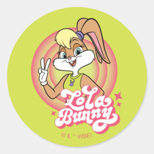 Lola Retro LOONEY TUNES™ Rings Runder Aufkleber