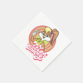 Lola Retro LOONEY TUNES™ Rings Serviette (Ecke)