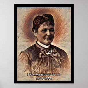 Lola Rodríguez de Tió puerto-ricanische Ikone Kuns Poster