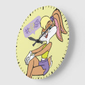 Lola Sitting Große Wanduhr (Winkel)