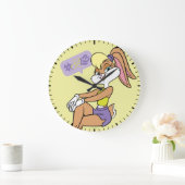 Lola Sitting Große Wanduhr (Zuhause)