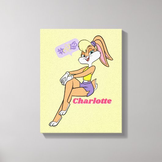 Lola Sitting Leinwanddruck (Vorderseite)