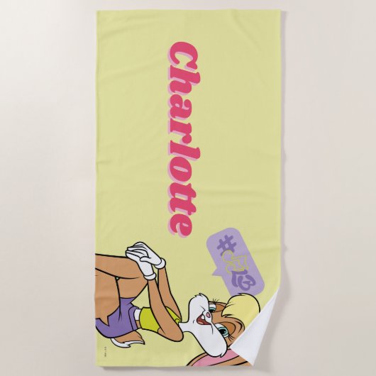 Lola Sitting Strandtuch (Vorderseite)