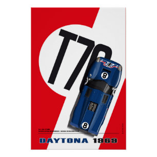 Lola T70 America International Racing Daytona 1969 Poster