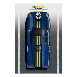 Lola T70 John Woolfe Snetterton 1969 Poster