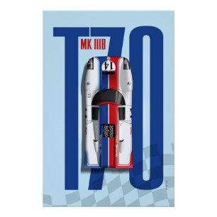 Lola T70 No.14 Valvoline Top Tribute Poster