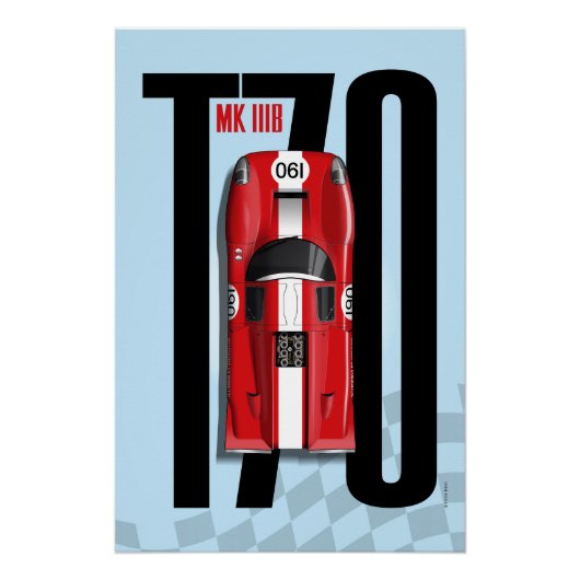 Lola T70 No.190 Fillipinetti Top Tribute Poster (Vorderseite)
